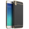 iPaky Slim Electroplated Hard Case for Oppo R9 - Black (Gold)